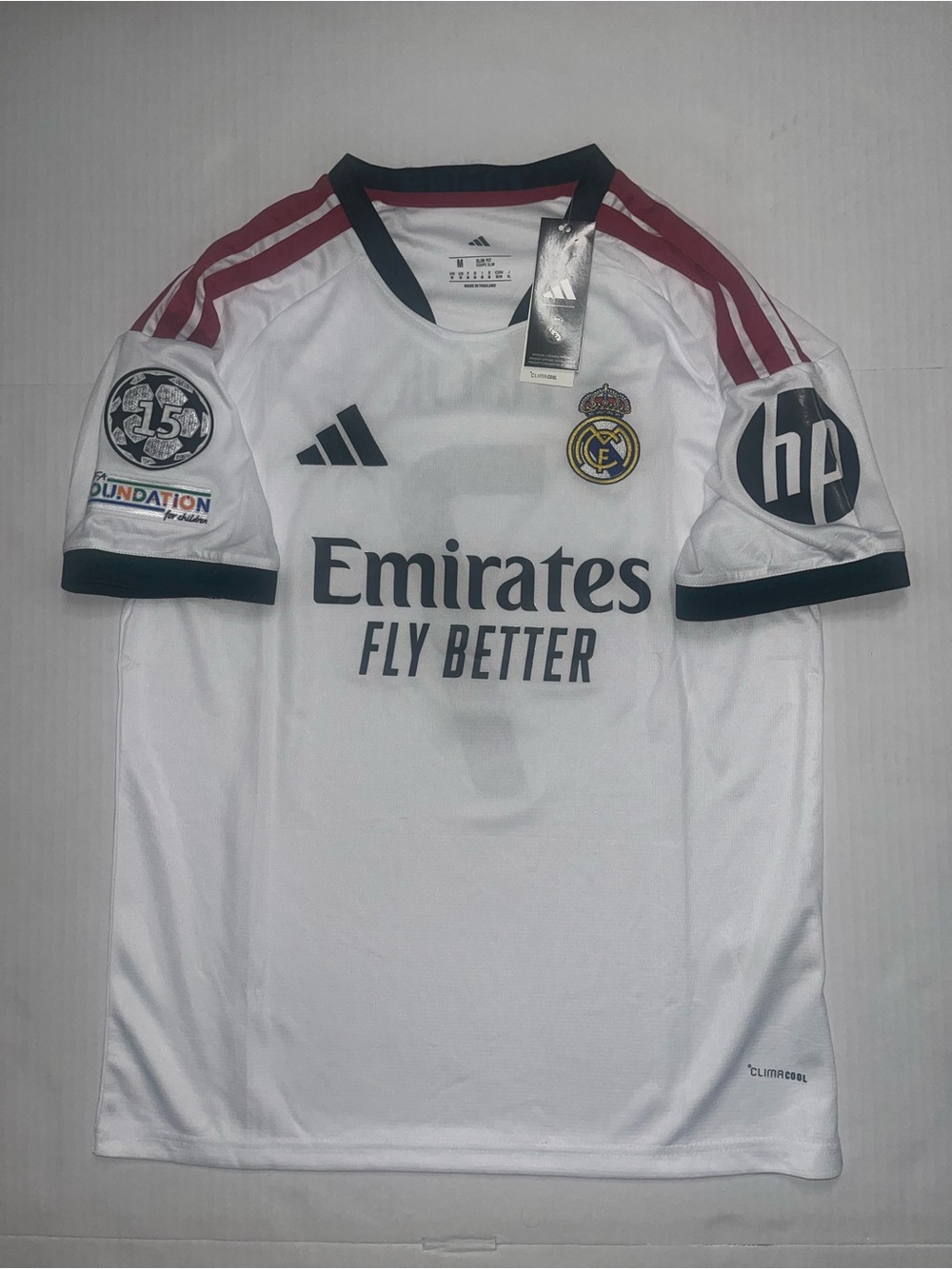 Vinicius Jr #7 Real Madrid Home Jersey UCL Patches Size M